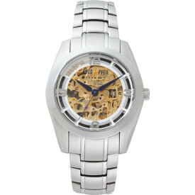 ゴールドファイル スケルトンメンズ腕時計 シルバー G51007SS