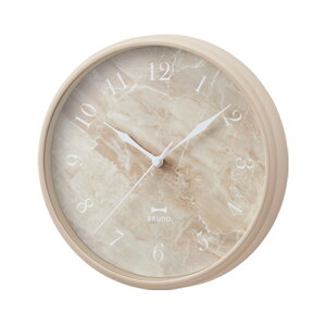 ブルーノ マーブルクロック BCW046 時計 壁掛け時計 ウォールクロック かわいい アナログ リビング おしゃれ 高級感 シンプル 寝室 スイープムーブメント 小さめ 北欧 子供部屋 壁 結婚祝い 寝