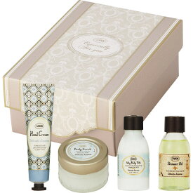 SABON ボディケアコスメセット デリケート・ジャスミン SAB-57 ボディケア セット 詰め合わせ ハンドクリーム ボディミルク シャワーオイル ボディスクラブ 癒し サボン 人気 ブランド 出産祝い 内祝い お返し 記念品 誕生日 退職祝い セット お礼 贈答 結婚祝い 快気