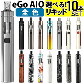 【リキッド10本付】 Joyetech eGo AIO 電子タバコ VAPE ベイプ スターターキット 本体 持ち運び シーシャ VAPOREVER リキッド セット おすすめ コンパクト スリム 小型 タール ニコチン0 電子煙草 禁煙 01