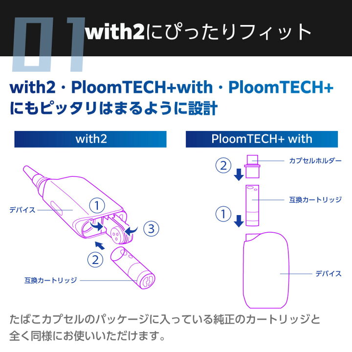 楽天市場】互換LAB プルームテックプラスウィズ用 互換カートリッジ 