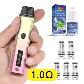 ZQ XTAL PRO 電子タバコ ベイプ VAPE POD スターターキット 本体 電子タバコ タール ニコチン0 ポッド 水蒸気 電子 シーシャ 持ち運び おすすめ 電子タバコ ベイプ リキッド 爆煙 禁煙 ニコチンゼロ ノンニコチン コンパクト スリム ゼットキュー エクスタル プロ