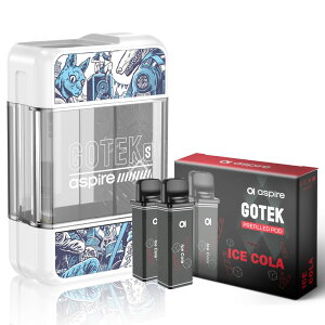 Aspire GOTEK S �����^�� �V�[�V�� �d�q�^�o�R �x�C�v POD �X�^�[�^�[�L�b�g �{�� �d�q�^�o�R �^�[�� �j�R�`��0 �|�b�h �����C �d�q �������� �d�q�^�o�R VAPE �x�C�v ���L�b�h ���� �։� �j�R�`���[