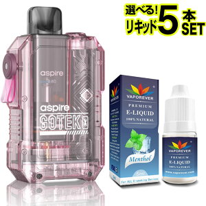 Aspire GOTEK X 電子タバコ ベイプ VAPE POD スターターキット 本体 電子タバコ タール ニコチン0 アスパイア ゴーテックX ポッド 水蒸気 電子 シーシャ 持ち運び おすすめ 電子タバコ ベイプ リキッ