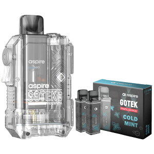 Aspire GOTEK X �����^�� �V�[�V�� �d�q�^�o�R �x�C�v POD �X�^�[�^�[�L�b�g �{�� �d�q�^�o�R �^�[�� �j�R�`��0 �A�X�p�C�A �S�[�e�b�NX �|�b�h �����C �d�q �������� �d�q�^�o�R VAPE �x�C�v ���L�b