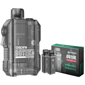 Aspire GOTEK X 持ち運び シーシャ 電子タバコ ベイプ POD スターターキット 本体 電子タバコ タール ニコチン0 アスパイア ゴーテックX ポッド 水蒸気 電子 おすすめ 電子タバコ VAPE ベイプ リキッ