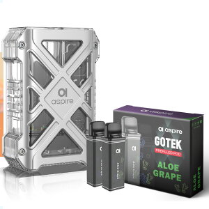Aspire GOTEK X2 �����^�� �V�[�V�� �d�q�^�o�R �x�C�v �g���̂� POD �X�^�[�^�[�L�b�g �{�� �d�q�^�o�R �^�[�� �j�R�`��0 �S�[�e�b�NX2 �S�[�e�b�N�G�b�N�X2 �A�X�p�C�A �|�b�h �����C �������� �d