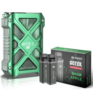 Aspire GOTEK X2 �����^�� �V�[�V�� �d�q�^�o�R �x�C�v �g���̂� POD �X�^�[�^�[�L�b�g �{�� �d�q�^�o�R �^�[�� �j�R�`��0 �S�[�e�b�NX2 �S�[�e�b�N�G�b�N�X2 �A�X�p�C�A �|�b�h �����C �������� �d