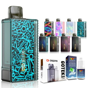 Aspire GOTEK Nano 持ち運び シーシャ 電子タバコ ベイプ 使い捨て POD スターターキット 本体 電子タバコ タール ニコチン0 ゴーテック ナノ GOTEK ナノ アスパイア ポッド 水蒸気 おすすめ 電子タバ