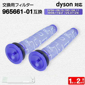 【スーパーDEAL★P10倍】ダイソン用 フィルター 掃除機 (V6, V7, V8) 【965661-01互換】1個 dyson対応 HEPA 水洗 交換 臭い アレルギー 洗い方 掃除 交換サイン 乾く 乾かない クリーニング 寿命