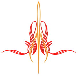 ピンストライプ　Type30 2色Ver.　ステッカー 車 かっこいい おしゃれ バイク ヘルメット タンク シール　タトゥー