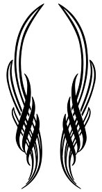 ピンストライプ　Type18 ステッカー 車 かっこいい おしゃれ バイク ヘルメット タンク シール　タトゥー