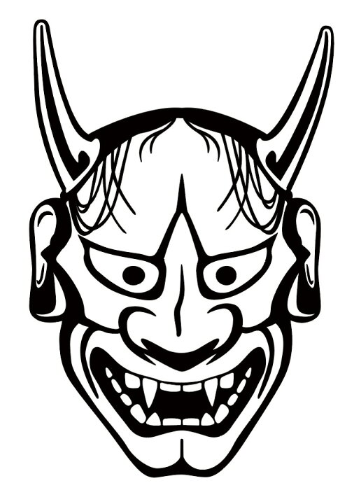 楽天市場 般若 ステッカー 車 かっこいい おしゃれ バイク ヘルメット タンク シール タトゥー シャドウマジック