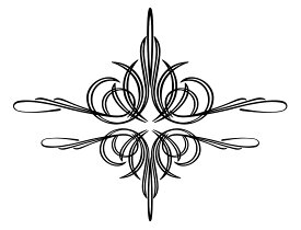 ピンストライプ　Type42　ステッカー 車 かっこいい おしゃれ バイク ヘルメット タンク シール　タトゥー