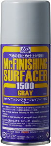 GSIクレオス Mr.フィニッシングサーフェイサー1500 スプレー グレー 170ml ホビー用表面処理材 B527