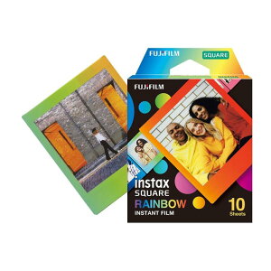 xmtC(FUJIFILM) XNGAtH[}bgtB instax SQUARE C{[t[ 10 INS SQ RAINBOW WW1