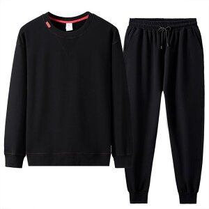 スウェット メンズ 男性用 大きいサイズ 上下セット セットアップ 長袖 ジャージ パンツ 2点セット 普段着 部屋着 ブラック系