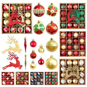 �N���X�}�X �I�[�i�����g �Z�b�g 6cm 8cm �v���X�`�b�N�� �N���X�}�X�{�[�� �N���X�}�X�c���[ �f�R���[�V���� �d�C���b�L���H ���b�h �S�[���h �z���C�g �s���N �u���[ �E�� �X�� �L�c�l