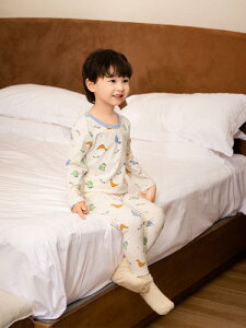 子供用パジャマ 上下セット 春秋 中小童サイズ 男の子 かわいい ホームウェア 綿 カートゥーン柄 切り替え 保温性