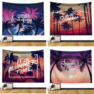 タペストリー 壁掛け 北欧風 ビーチタオル ココナッツ柄 ポリエステル製 幾何学模様 リビング 寝室 模様替え 多機能 おしゃれ 95x73 150x130 200x150