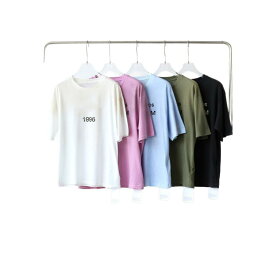 Tシャツ メンズ レディース 半袖 クルーネック ヴィンテージ風 ウォッシュ加工 オーバーサイズ 1996年 綿 コットン トップス 普段着 カジュアル おしゃれ