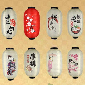 灯籠 和風 提灯 招き猫 居酒屋 寿司 日本料理店 吊り下げ 飾り付け ランタン 縁日 イベント 祭り サマー 桜柄