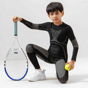 スポーツウェア キッズ 速乾インナー 上下セット 吸湿速乾 保温 ランニング ジョギング 運動着 男の子 女の子 春秋冬 黒 ブラック グレー パープル グリーン ライクラ