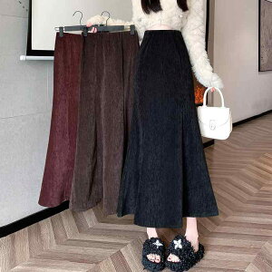 スカート レディース アンゴラ風 ユーロコットン 高見え タイトスカート ミモレ丈 ハイウエスト 美脚 無地 ブラック レッド ブラウン 通勤 オフィス