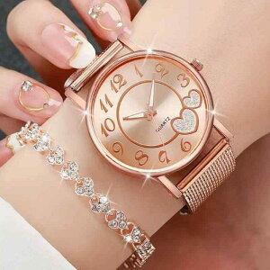 腕時計 レディース 韓国風 おしゃれ 高級感 カジュアル ファッション ペアウォッチ クォーツ アナログ ゴールド シルバー ローズゴールド