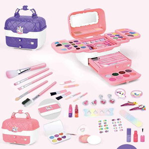 キッズコスメ おもちゃ セット 女の子 おままごと プリンセス メイクアップボックス 夢かわいい ハンドバッグ型 知育玩具