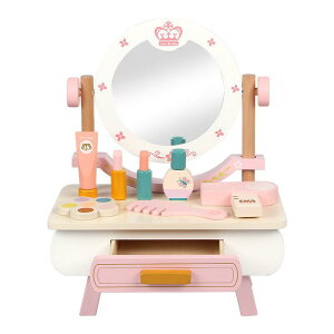 おもちゃ ドレッサー 子供用 メイクアップ セット 木製 玩具 知育玩具 幼児 女の子 男の子 ごっこ遊び 模倣 メイク おままごと