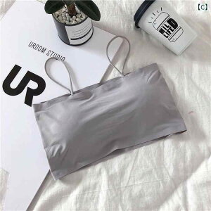 キャミソール レディース 接触冷感 ずれ防止 ノンワイヤー ブラトップ インナー トップス 無地 85%ナイロン ストレッチ 伸縮性 パッド付き 薄手 学生 普段使い 白 ホワイト ピンク グレー ブ