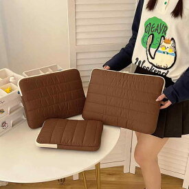 PC ケース iPad 収納バッグ 防水 超軽量 衝撃吸収 ナイロン ポリエステル ライニング ユニセックス メンズ レディース 11インチ 14インチ 15インチ 対応 春 米白 コーヒー 黒 ピンク 純色 シンプル 軽量 耐久 ビジネス 通勤 普段使