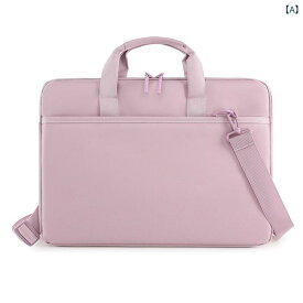 ノートパソコン バッグ キャンバス 超軽量 手提げ 保護ケース 14インチ 15.6インチ 男女兼用 桜花粉 浅青 黒 純色 ニット裏地 秋 ビジネス 通勤 普段使い アウトドア