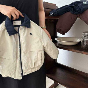 子供服 ジャケット 秋冬 男の子 キッズ ファッション カートーン 小犬 野球服 襟付き 厚手 アウター ジャンパー 綿100% 90cm 100cm 110cm 120cm 130cm 140cm