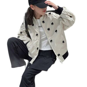 キッズ ジャケット 女の子 春秋 アウター おしゃれ 普段使い 立襟 蝶結び ポリエステル 短め