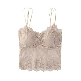 キャミソール レディース 女性用 レース チューブトップ ブラトップ インナー 補正 谷間メイク ずれにくい 盛れる 通気性 無地 黒 白 ベージュ
