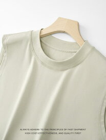 タンクトップ メンズ 男性用 ノースリーブ Tシャツ 接触冷感 重厚感 オーバーサイズ 健身 運動 スポーツ フィットネス 部屋着 普段使い カジュアル 無地