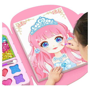 おもちゃ キッズ メイクアップセット DIY 手作り 知育玩具 シール ステッカー付き プリンセス メイクボックス お化粧 おままごとセット 女の子 向け ギフト プレゼント