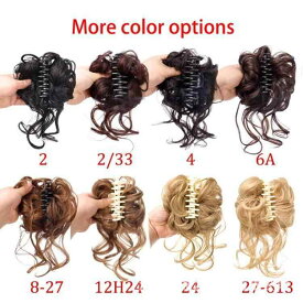 ヘアアクセサリー レディース お団子ウィッグ 欧米風 花苞 シニヨン 自然 ふわふわ 高温丝 ショートヘア 全14色