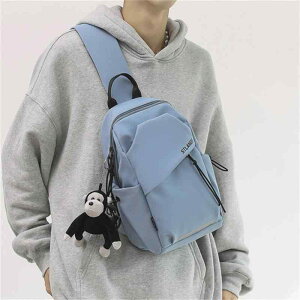 ボディバッグ メンズ 男性用 ショルダーバッグ 斜めがけ 鞄 カバン 日系 ストリート 小さめ 普段使い スポーツ キャンバス 帆布 ポリエステル 無地