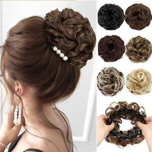 ヘアアクセサリー レディース お団子ウィッグ ショートカール ポイントウィッグ 部分ウィッグ エクステ まとめ髪 アレンジ 2# 2M30# 2M33# 4# 6# 12H24# 12H613# 22H613# 30T4# 105# 106#