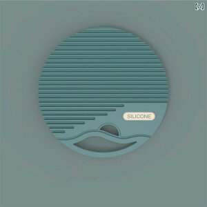 鍋敷き レディース 耐熱 シリコンマット 滑り止め 防水 コースター カップ敷き 円形 無地 水湖ブルー 大海ブルー カキ杏 静謐ブラック 香蕉イエロー 漿果梅