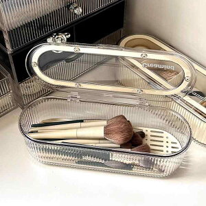 メイクブラシ 収納ケース 防塵 高級感 パフ スポンジ 乾燥 水切り 散粉ブラシ チークブラシ アイブロウペンシル スタンド