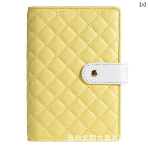 手帳 A6サイズ かわいい マカロンカラー PUレザー バインダー式 家計簿 予算管理 ノート 文房具 オフィス用品