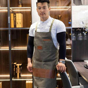 エプロン 男女兼用 カフェ 厨房 家庭用 ガーデニング ワーク デニム キャンバス 無地 黒 カーキ色 グレー