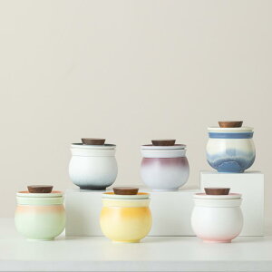 茶器 レディース ポータブル 陶瓷 旅行用 茶具 一人用 湯呑み 急須 ティーセット 持ち運び キャンプ アウトドア 橙 緑 灰 紫 ピンク 黄色 黒 青 グラデーション