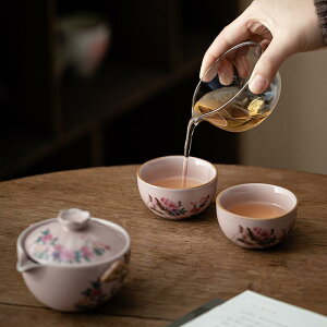 茶器 旅行用茶器 一人用 二人用 陶瓷 急須 湯呑みセット 猫柄 かわいい 萌えグッズ アウトドア