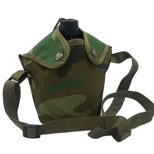 水筒 メンズ レディース アルミ合金製 背負えるタイプ 懐かしいデザイン 水筒とカバーのセット アウトドア 登山 野営 超軽量 手提げ