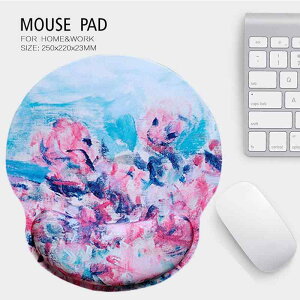 マウスパッド レディース メンズ カラー リストレスト 一体型 デスクパッド 厚手 滑り止め 疲労軽減 負担軽減 快適 天然ゴム オフィスワーク テレワーク かわいい アニメ キャラクター パソ